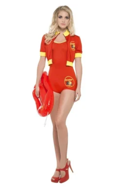 Smiffys All Womens Costumes Baywatch Costume Official Bodysuit