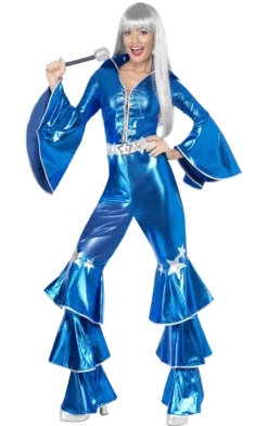 Smiffys Blue Dancing Queen Costume All Womens Costumes