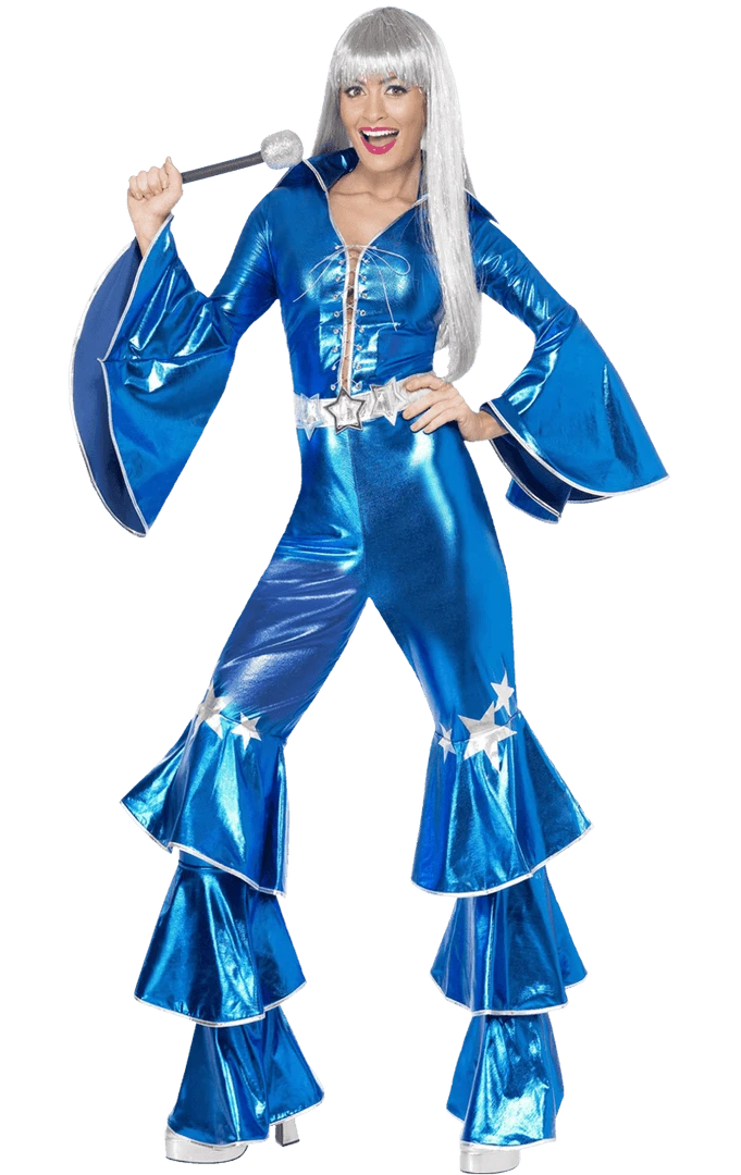 Smiffys Blue Dancing Queen Costume All Womens Costumes