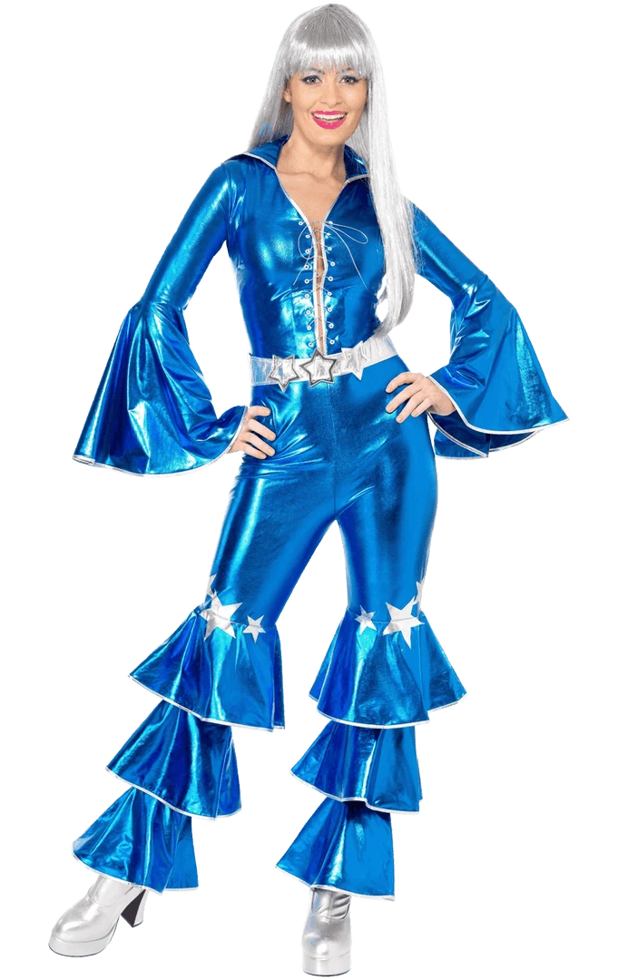 Smiffys Blue Dancing Queen Costume All Womens Costumes
