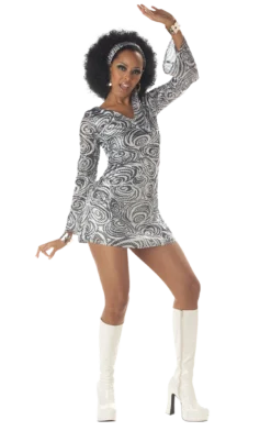 California Costumes Adult Disco Diva Sexy 70s Costume All Womens Costumes
