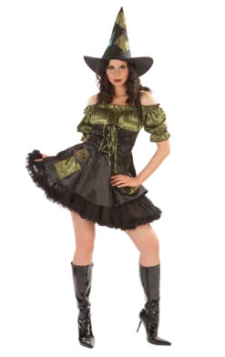 Rubies All Womens Costumes Green Patch Witch