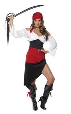 Smiffys Adult Sassy Pirate Wench Costume All Womens Costumes