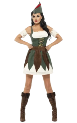 Smiffys Fever Female Robin Hood Costume