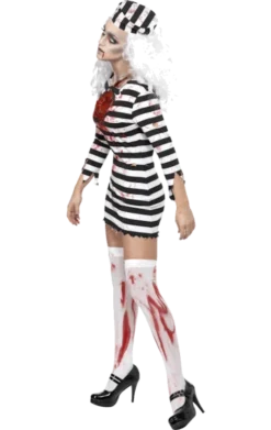 Smiffys Lady Zombie Convict Costume Adults