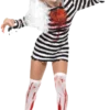 Smiffys Lady Zombie Convict Costume Adults