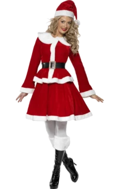 Smiffys Miss Santa Costume - Deluxe All Womens Costumes