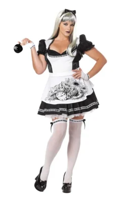 California Costumes All Womens Costumes Dark Alice Halloween Costume (Plus Size)