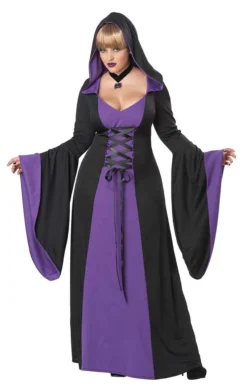 California Costumes Deluxe Halloween Hooded Robe PURPLE All Womens Costumes
