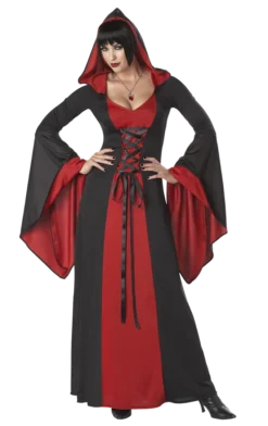California Costumes Deluxe Halloween Hooded Robe RED All Womens Costumes
