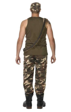 Smiffys All Mens Costumes Adult Khaki Camo Costume
