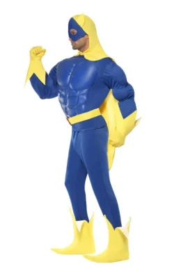 Smiffys All Mens Costumes Deluxe Bananaman Costume