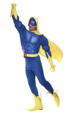 Smiffys All Mens Costumes Deluxe Bananaman Costume