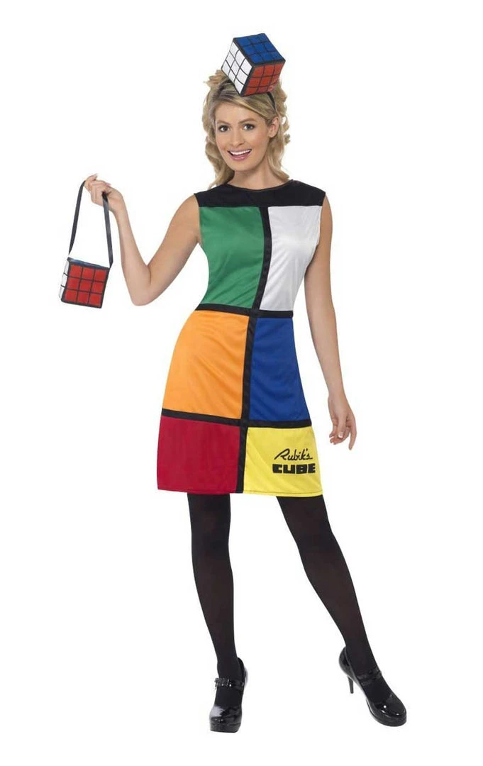 Smiffys All Womens Costumes Women's Rubik's Cube Costume