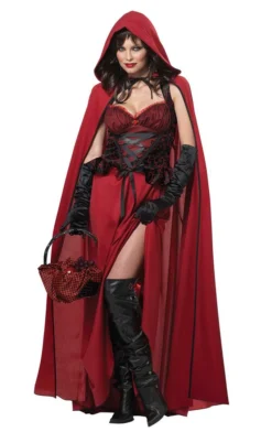 California Costumes Dark Red Riding Hood Costume