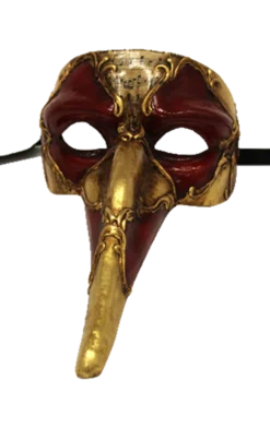 Generic Red Long Nose Masquerade Mask Masks