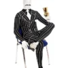 Body Republic Adult Gangster 20s Morphsuit Fancy Dress Costume