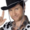 Smiffys Accessories Black Western Cowboy Hat Accessory