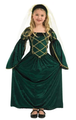 Fun Shack Child Green Tudor Fancy Dress Costume Kids