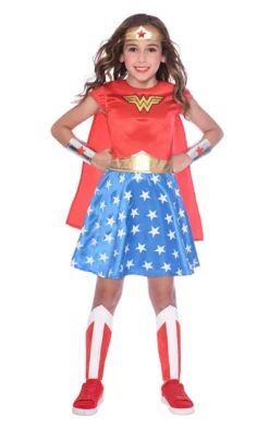 Generic Childrens Classic Wonder Woman Costume All Girls Costumes