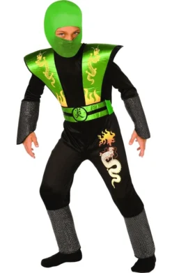 Orion Costumes Childrens Green Ninja Warrior Costume