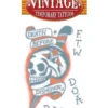 Tinsley Transfers DBD Skull Vintage Tattoo
