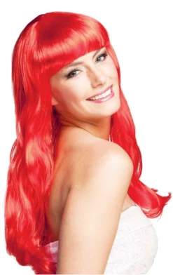Smiffys Desire Wig RED All Womens Costumes