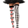 Morris Costumes Harlequin & Heart Stockings Adults