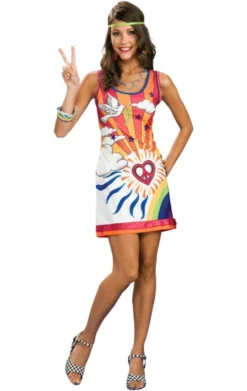 Rubies Adults Hippie Dress Costume (Daydreamer)