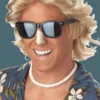 California Costumes Mens Blonde 70s Wig All Mens Costumes