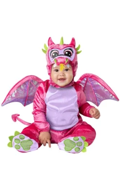 InCharacter Costumes Pretty Pink Dragon Costume All Girls Costumes