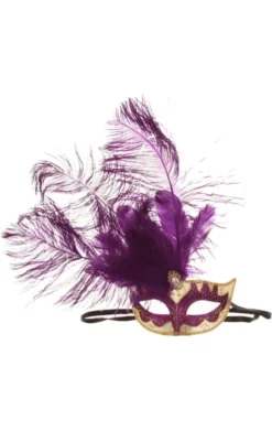 Smiffys All Womens Costumes Purple Venetian Masquerade Mask