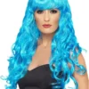 Smiffys Accessories Siren Wig (Blue)