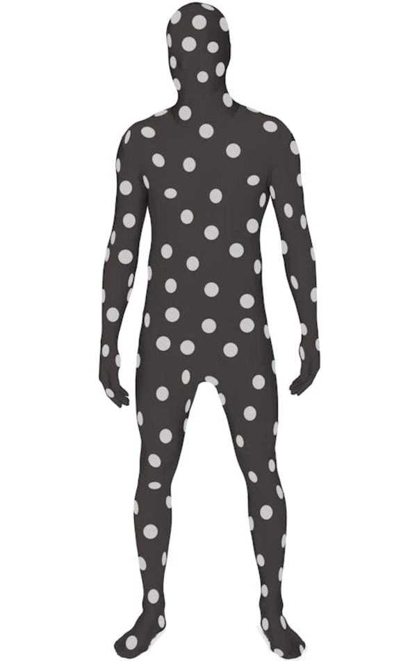 Body Republic Adults Spotty Morphsuit