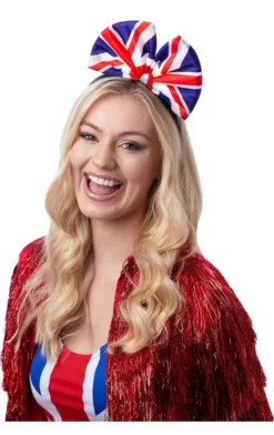 Generic Around The World Womens Union Jack Bow Headband